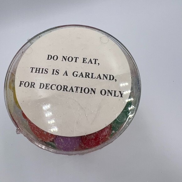 Kurt Adler Set of 3 Sugared Play Candy Christmas Tree 9' Garland Holiday Living - Picture 4 of 6